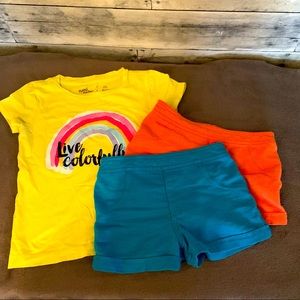 Little girl’s Rumi + Ryder outfit set size 2-3T